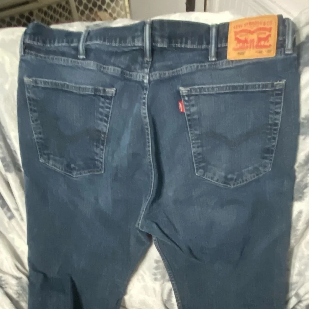 Levis 505 Jeans Men's 40x32 Blue Jeans‎ Straight Leg 100% Cotton Hemmed